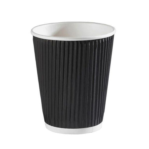 Black Ripple Cup 8oz 500 pack