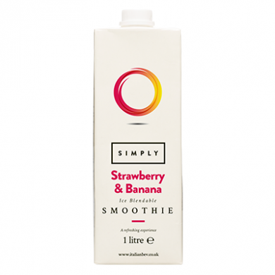 Simply Strawberry & Banana Smoothie 1 Litre