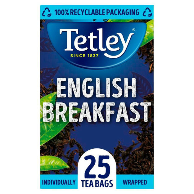 Tetley English Breakfast Tea 1x25 envelopes
