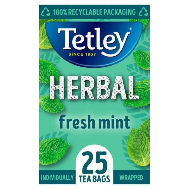 Tetley Mint Fusion Tea 1x25 envelopes